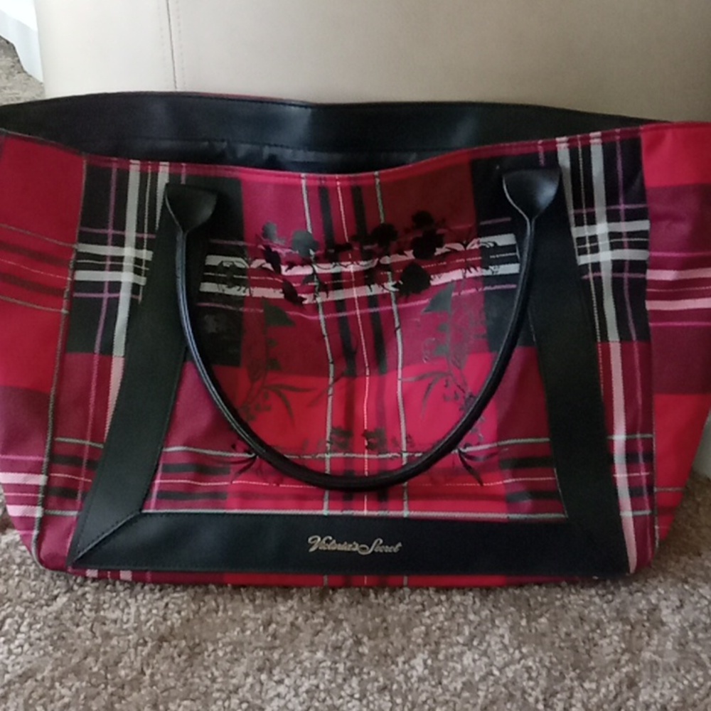 Victoria's Secret Plaid Tote Bag